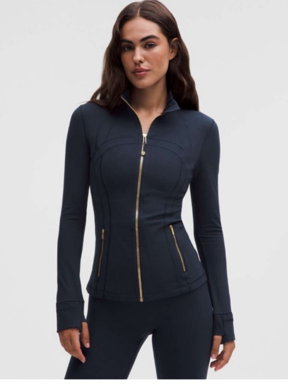 lululemon Define Jacket *Nulu Black Gold-Zip Athletic Jacket